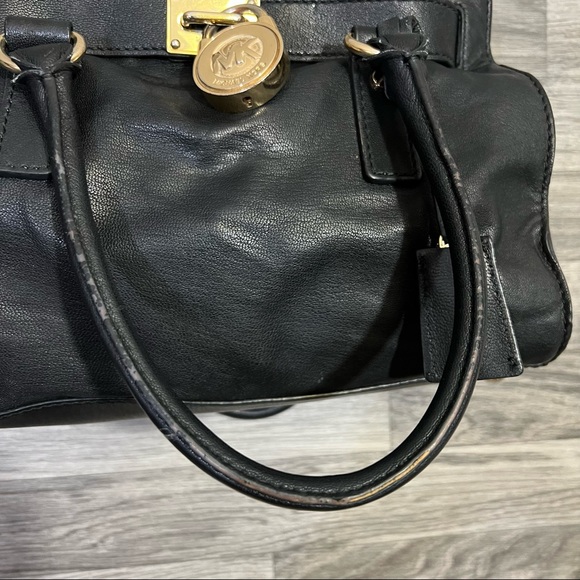Michael Kors hamilton black leather satchel - Picture 5 of 15
